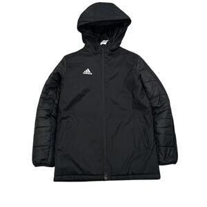 Adidas Black Puffer Jacket Kids Size Small – Winter Y2K